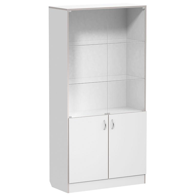Шкаф MEG_медицинский для док. 2-ств,верх-ст.дв,2п ШМД (код МД-504.00) белый